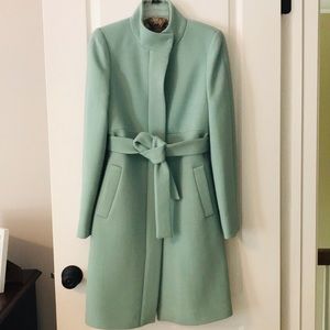 JCrew Double Cloth Wool Funnel Coat